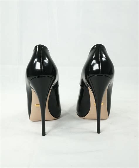 gucci black round toe pumps|Women's Designer Luxury High Heels Pumps .